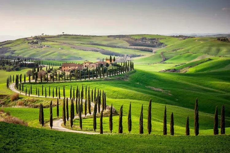 I panorami che possiamo vedere con il Val d'orcia tesla experience